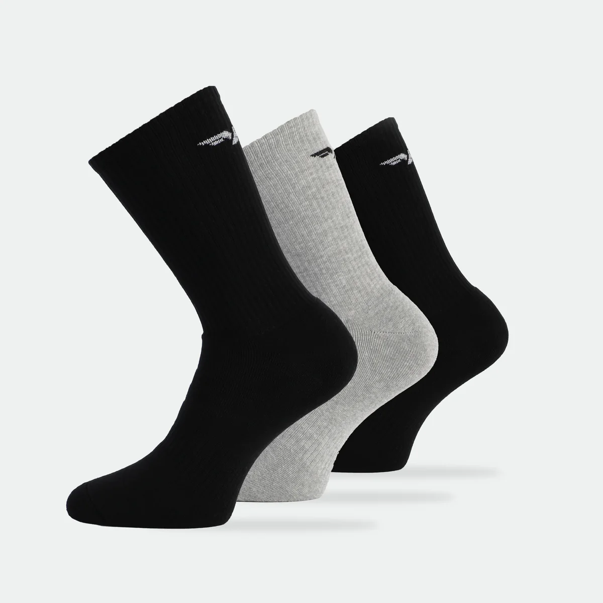 Back Logo Crew Socks 3 Pairs