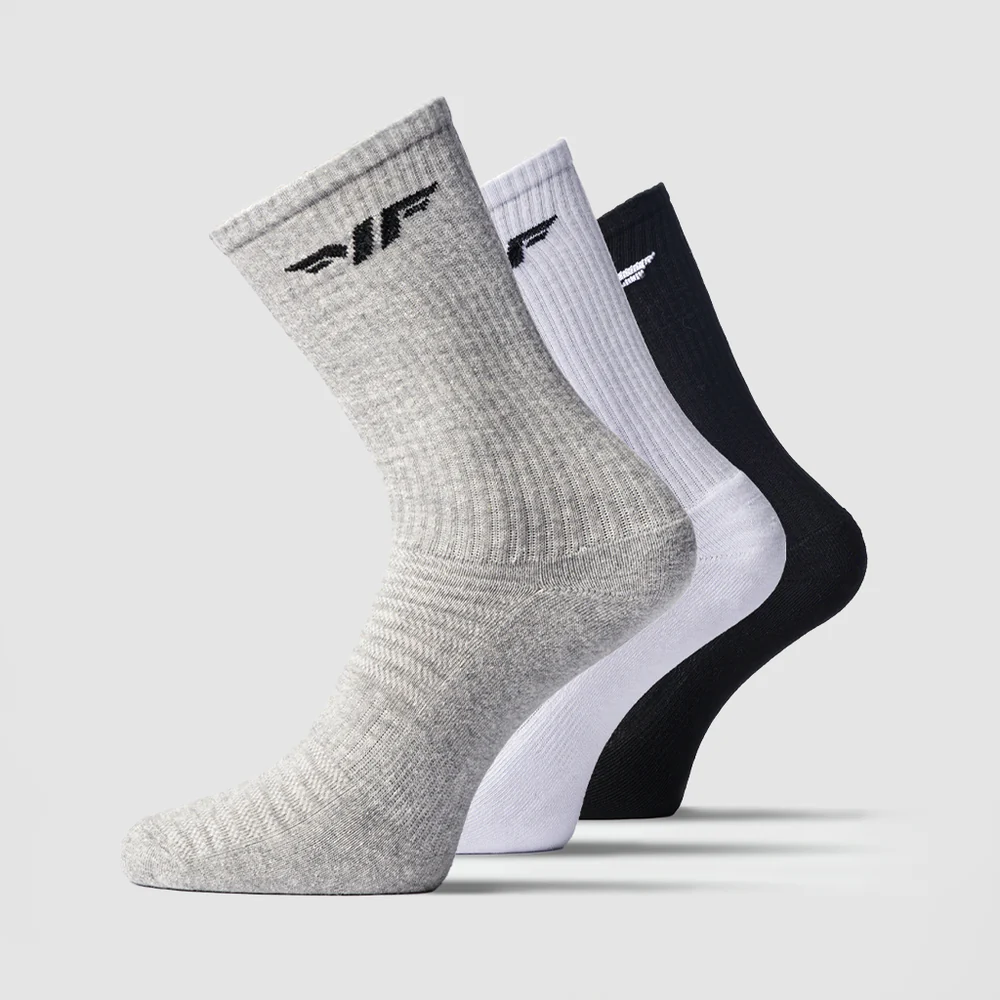 Essential Crew Half Cushioned Socks 3 Pairs