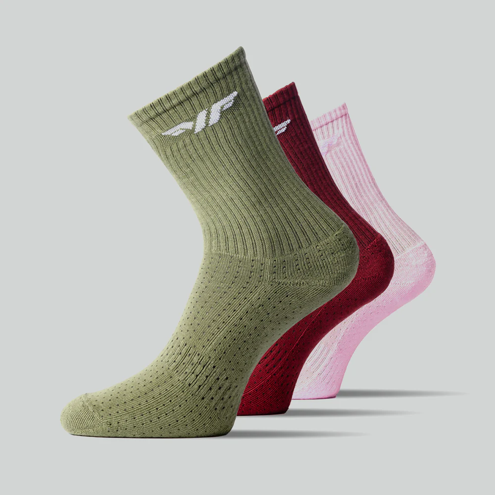 Force Crew Half Cushioned Socks 3 Pairs