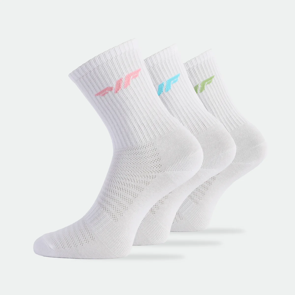 Pastel Logo Crew Socks 3 Pairs